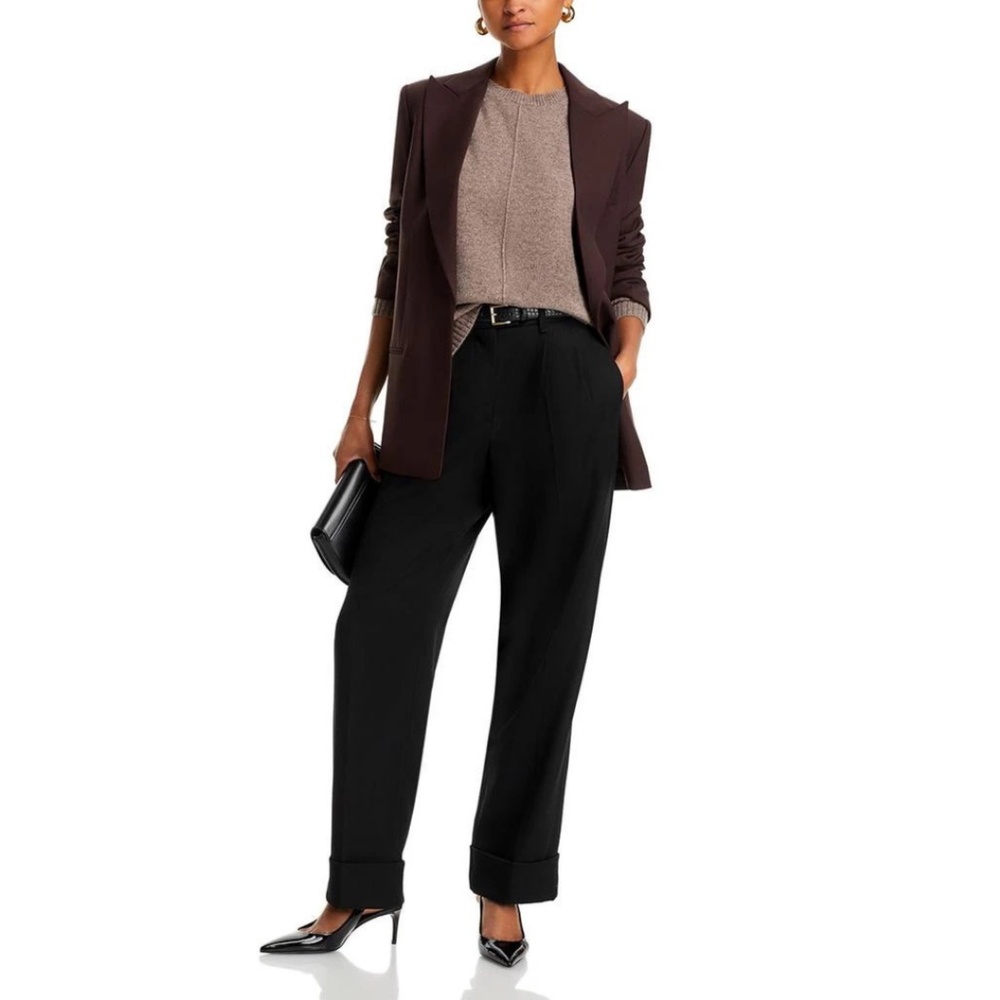 C by Bloomingdale's High/Low Cashmere Crewneck Sweater - Picture 4 of 9